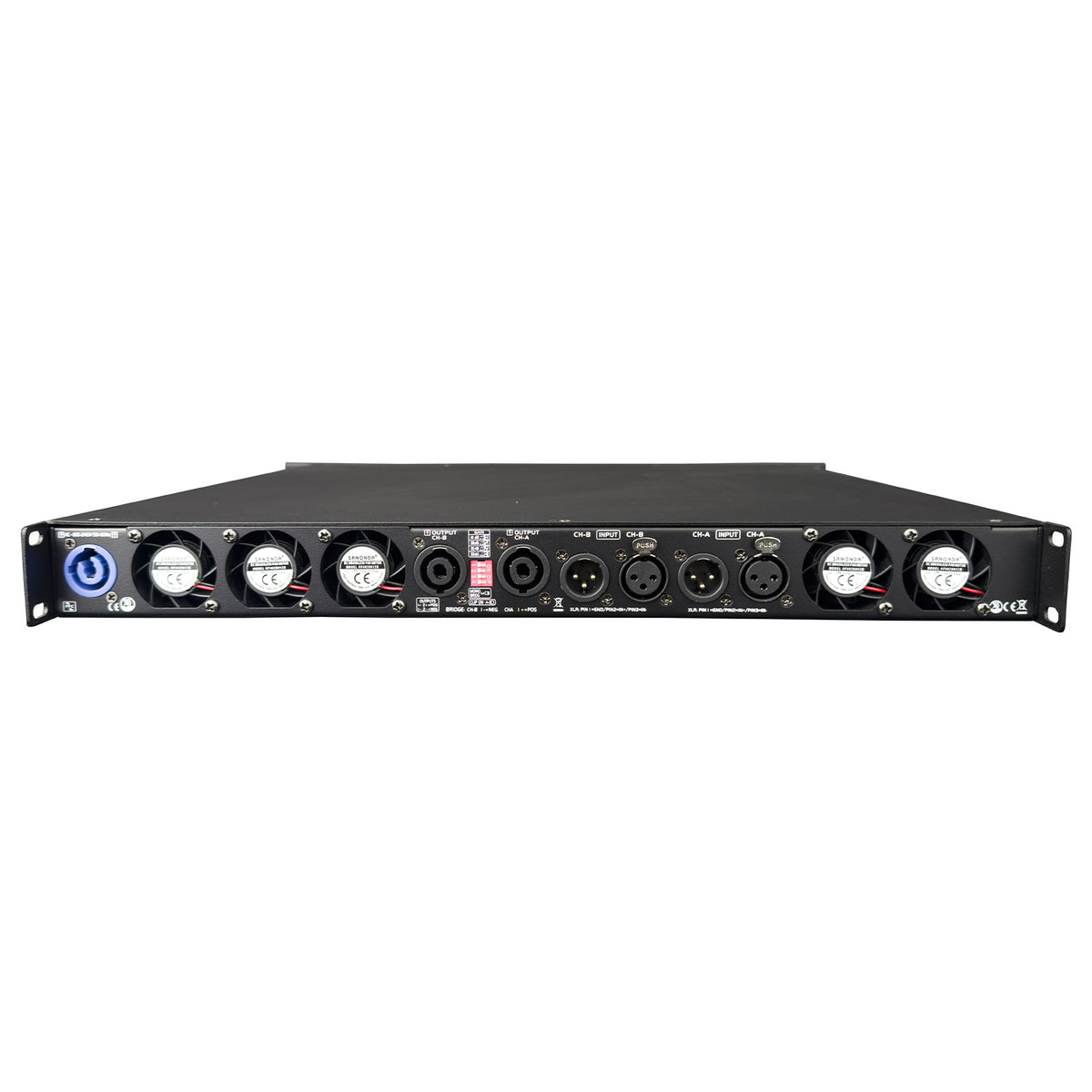 2 Channel Class D Power Amplifier, 4200W x 2 @ 8 Ohms - D2-8K