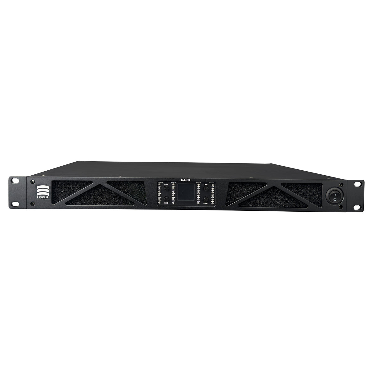 4 Channel Class D Power Amplifier, 1300W x 4 @ 8 Ohms - D4-6K
