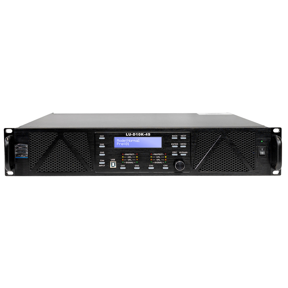 10000 Watts 4 Channel Class D Smart Amplifier D10K-4S