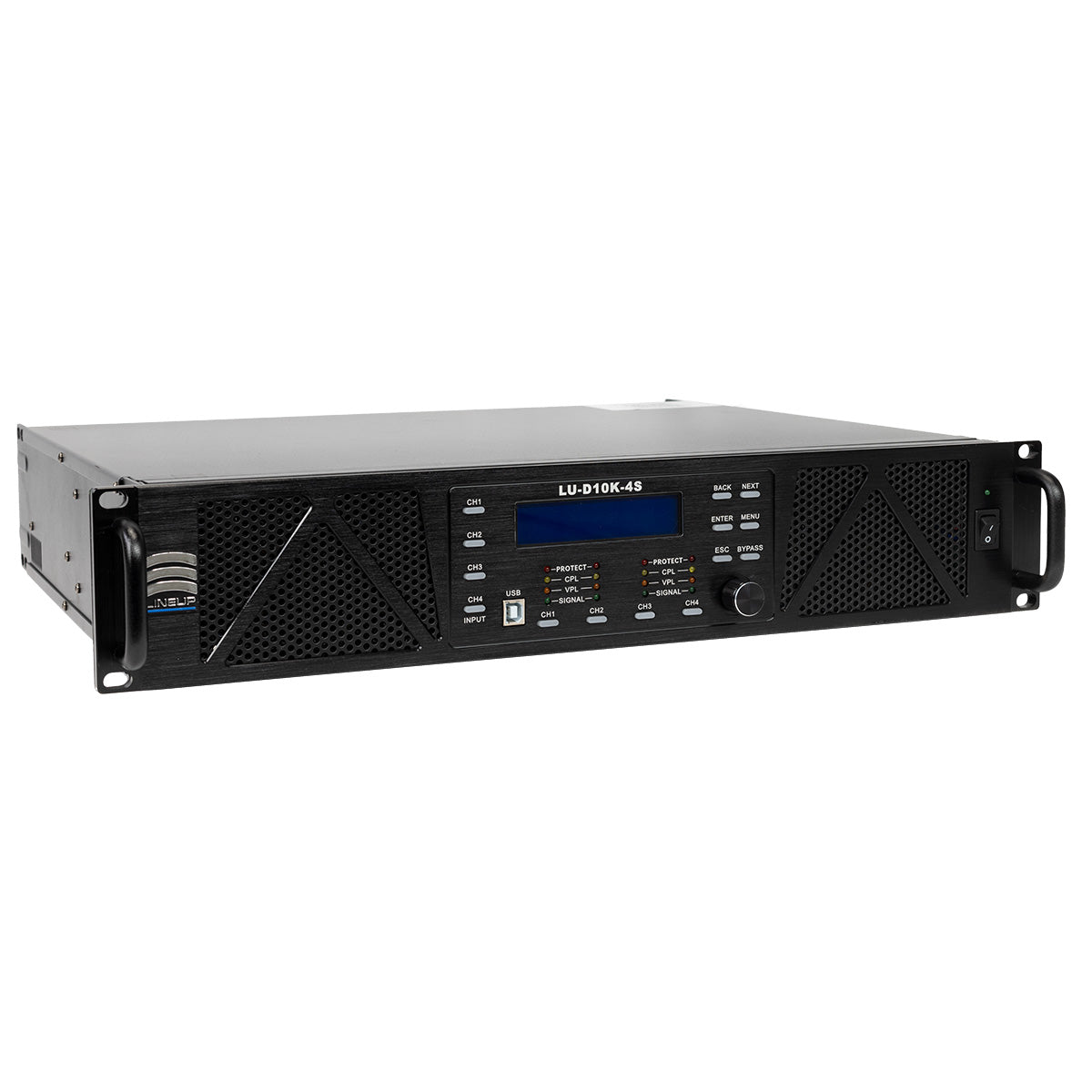 10000 Watts 4 Channel Class D Smart Amplifier D10K-4S