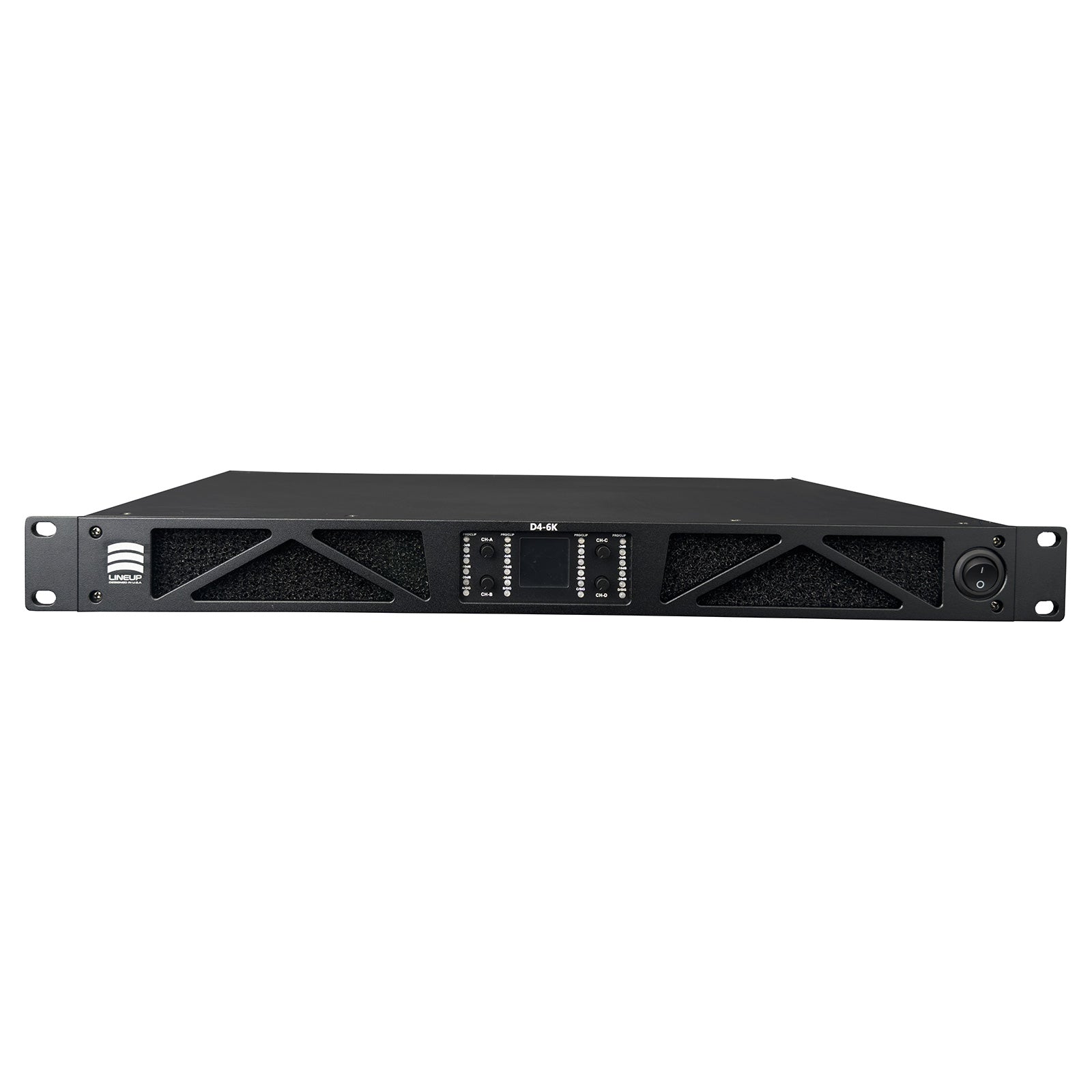 4 Channel Class D Power Amplifier, 1300W x 4 @ 8 Ohms - D4-6K