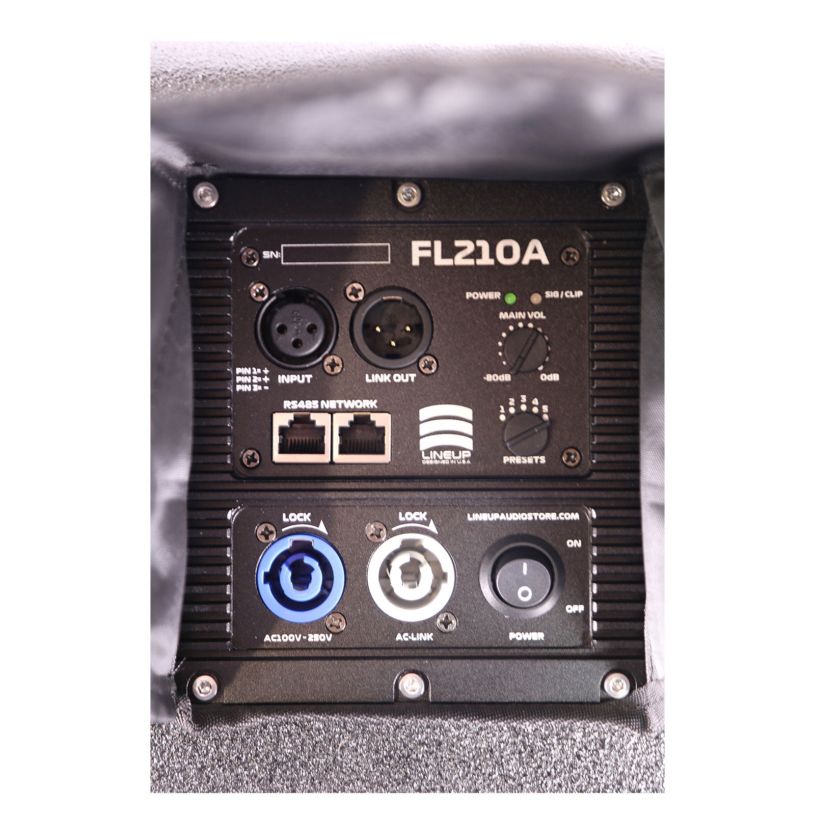 Dual 10-Inch Two-Way Active Line Array Speaker with Original Neodymium BLASTKING Components, 1500W RMS FL210A-N