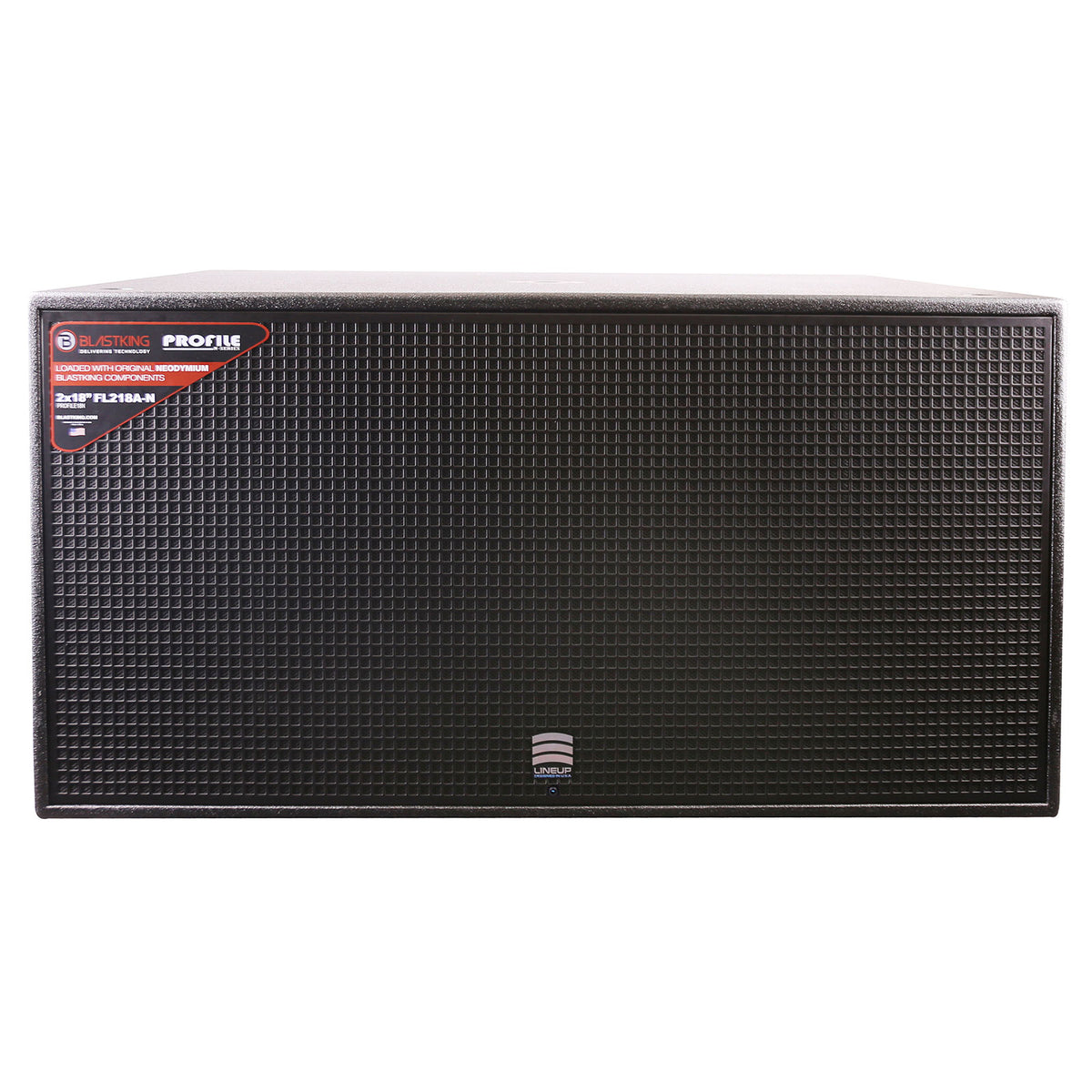 Dual 18-Inch Hi Power Active Subwoofer with Original Neodymium BLASTKING Components, 3000W RMS FL218A-N