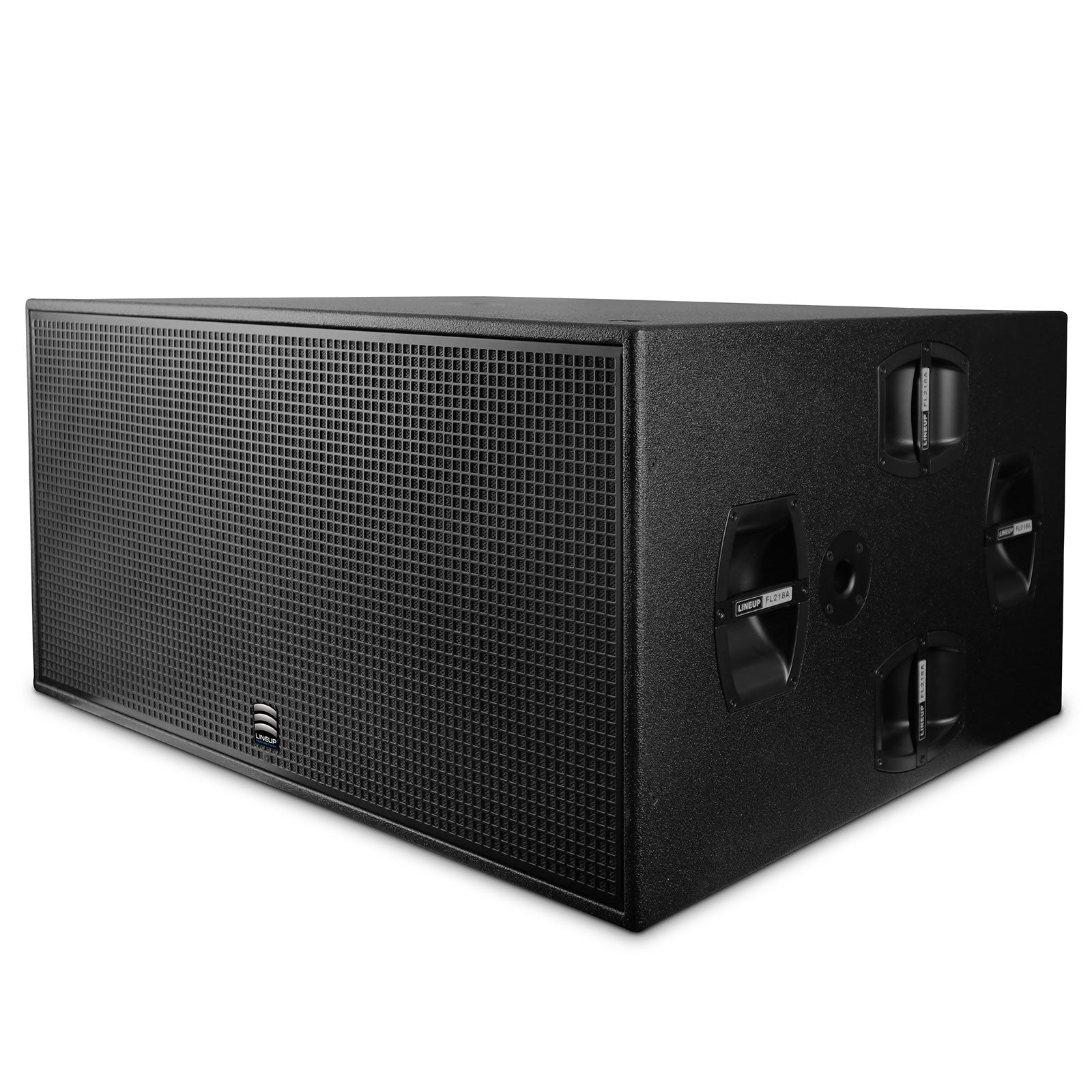 Dual 18-Inch Hi Power Active Subwoofer with Neodymium Components, 3000W RMS FL218A-N