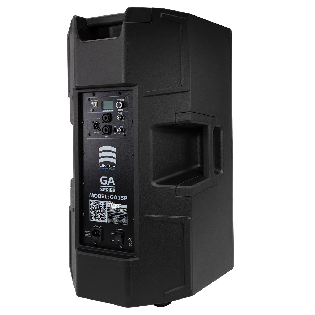 Full Range Active 15" 1200 Watts Class D with DSP, Bluetooth and TWS GA15P