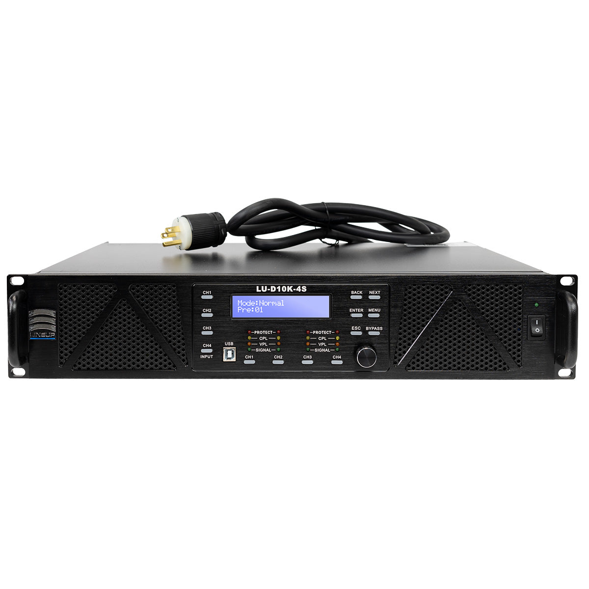 10000 Watts 4 Channel Class D Smart Amplifier D10K-4S